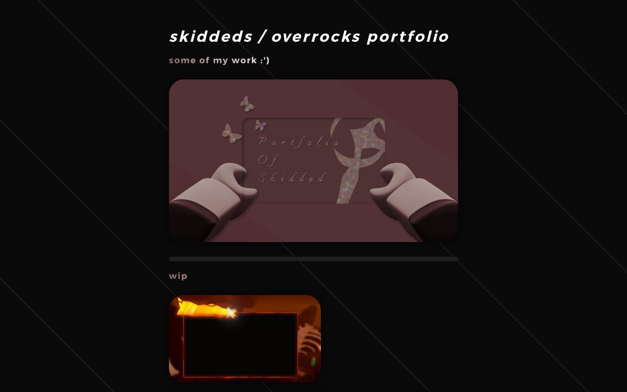 Carrd profile picture for @skidded